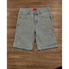 High Street Hip Hop Rhinestone Cross Straight Denim Knee Length Shorts