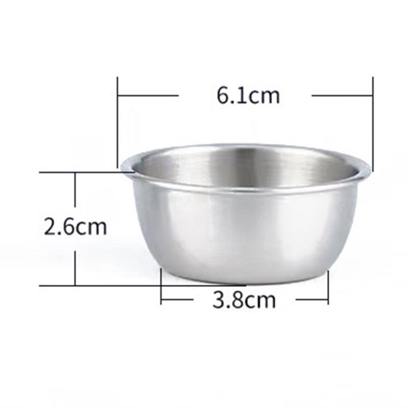 6pcs Stainless Steel Sauce Containers Reusable Leak-proof Salad Dressing Container Condiment Cup