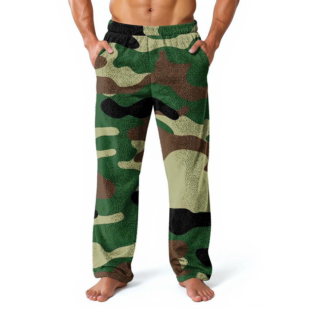 Pantalones de Casa Estampados por Todas Partes para Hombre Pantalones de Pijama para Dormir Pantalones Largos Pantalones de Pijama