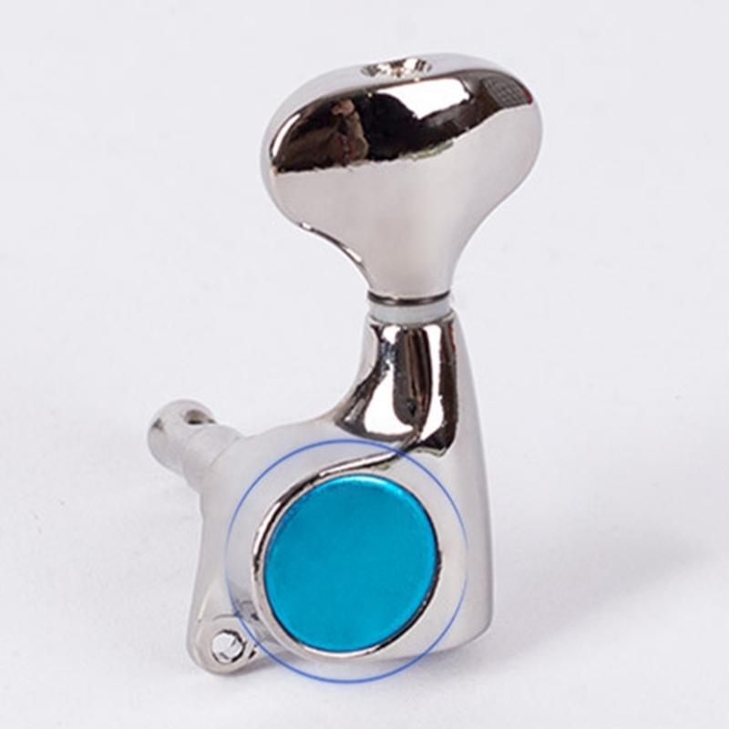 6pack Enclosed Guitar Tuning Pegs Electric Guitar Machine Head Metal Tuners for Easy Handling