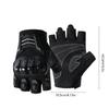 Motorrad Halb-Finger-Handschuhe Atmungsaktiv Anti-Rutsch Verschleißfest Fahrradhandschuhe Unisex Langlebig Handschutz Fingerlose Handschuhe