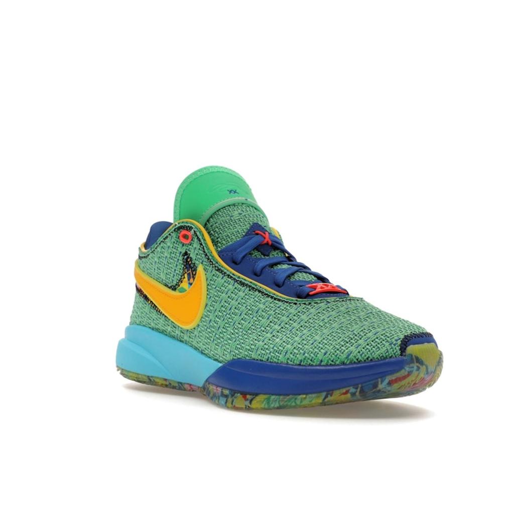 Nike Dětské tenisky LeBron 20 GS Kaleidoscope Green Electric-Algae Game-Royal DV3021-300