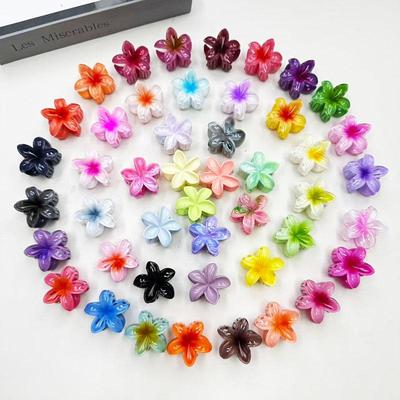 Pinza per Capelli Frangipani Europea & Americana 4cm Moda Vacanza al Mare