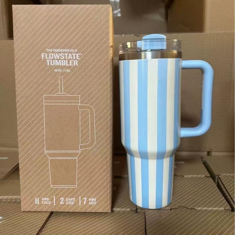 2025 Hot Seller Thermal Coffee Cup with Straw Stainless Steel Vacuum Insulated Tumbler 40oz Thermal Iced Travel Cup for Outdoor