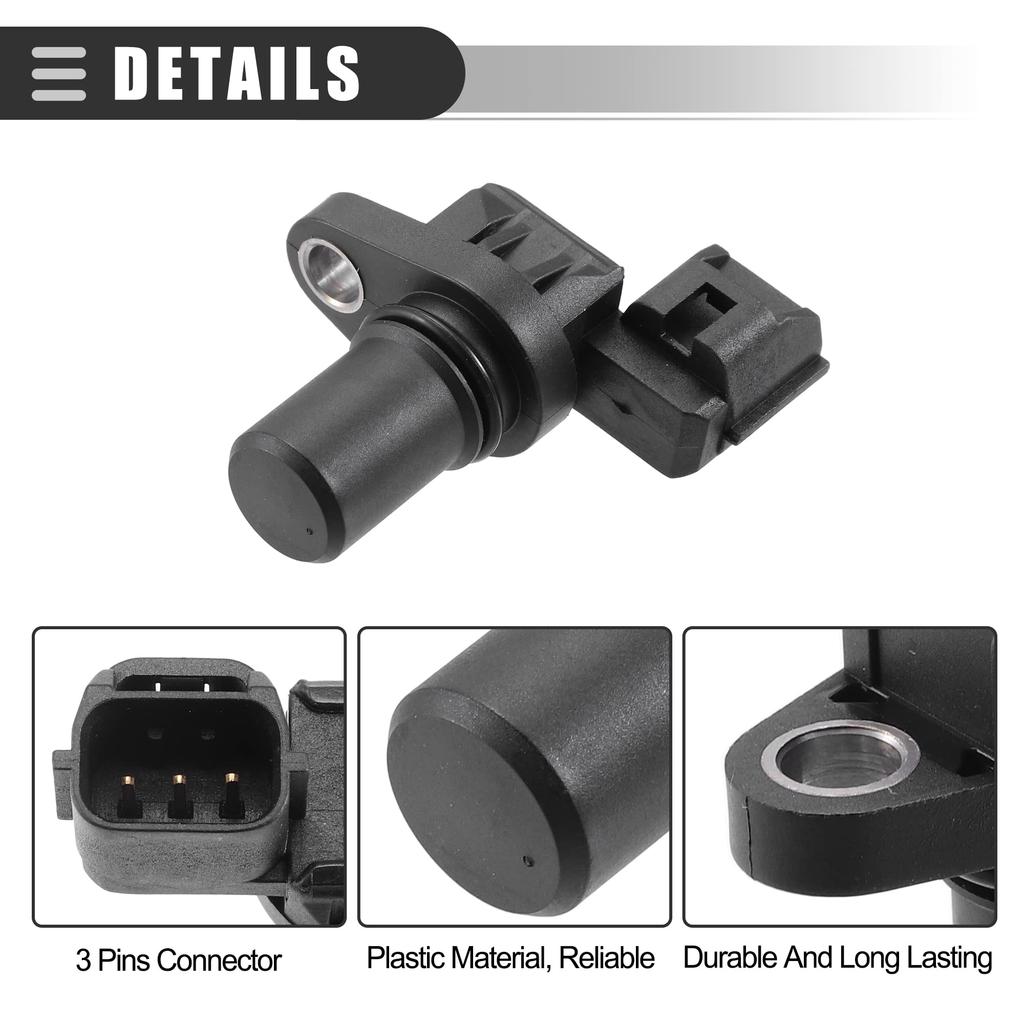 uxcell Camshaft Position Sensor for Mitsu bishi Eclipse 1996-2005 ABS MD327107 Black
