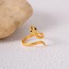  New Design Vintage Stainless Steel Snake Ring for Women Rust Proof Distinctive Jewelry Accessories 2025