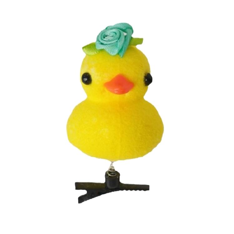 3D Cartoon Haarnadel Lieblich Gelbe Ente Haarspange Geburtstagsfeier Kopfschmuck Festival Haarspange Kinder Haarstyling-Werkzeug 12 STÜCKE