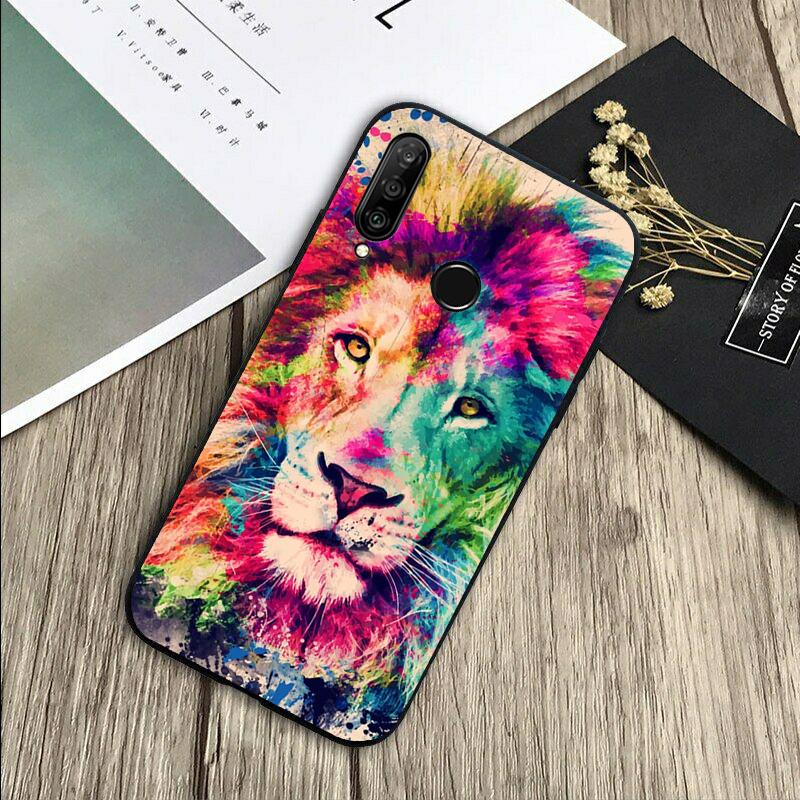 Lion Animal For Huawei Nova 8i 11i 12i 12s 9 10 SE Y60 Y70 Y90 Y72 Y73 Y61 Y91 P60 Pro P30 P40 Lite Case
