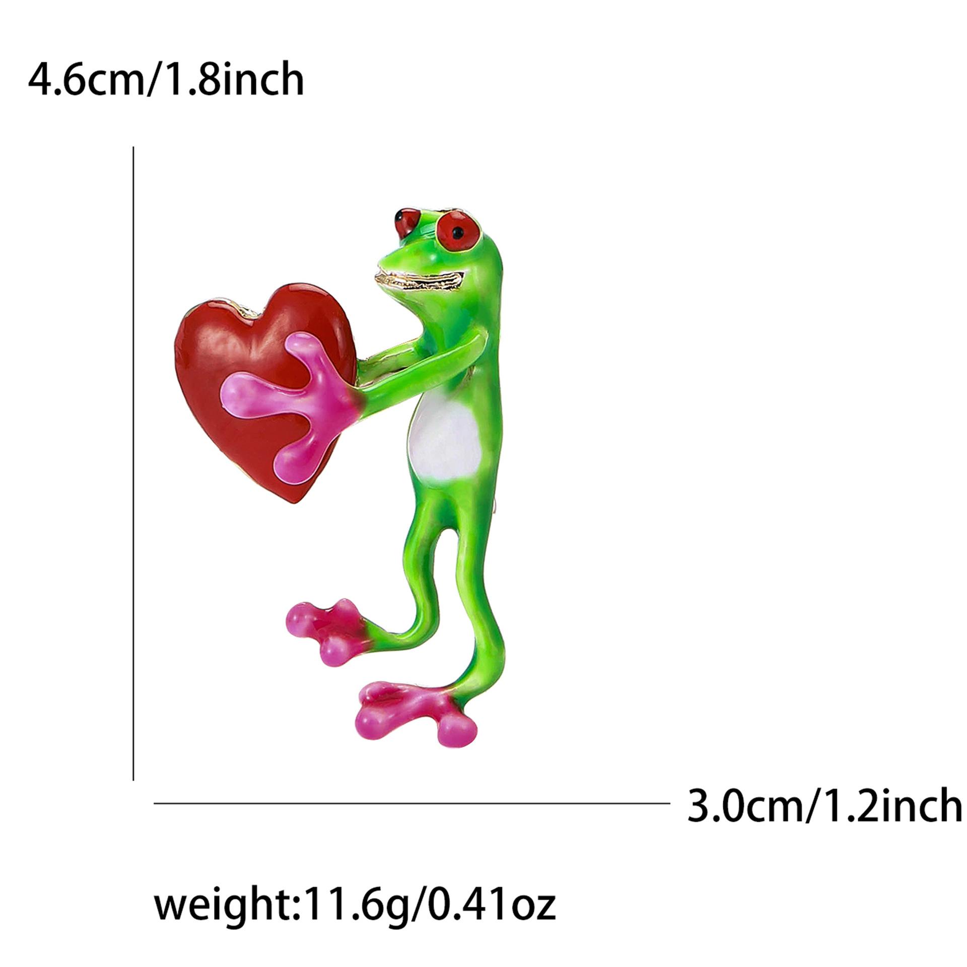 

Дизайнерская брошь в виде лягушки из сплава и эмали, индивидуальная креативная мужская и женская одежда, украшение для корсажа