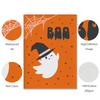 Halloween Poster Print Boho Sign Decor Art Ghost Pumpkin Wall Canvas Painting Kid Room Home Black Cat Bat Spider Web Picture