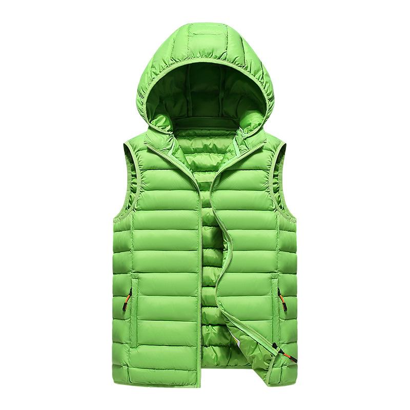 Gilet con Cappuccio da Uomo, Anti-Freddo, Ispessito, Stile Coreano, Vestibilità Slim, Gilet Senza Maniche