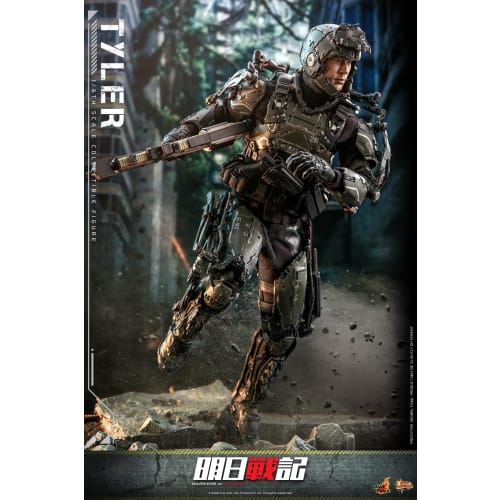 Movie Masterpiece Warriors of Future Tyler 1/6 Scale Figure, Black, Approximately 31cm Tall, MMS667
