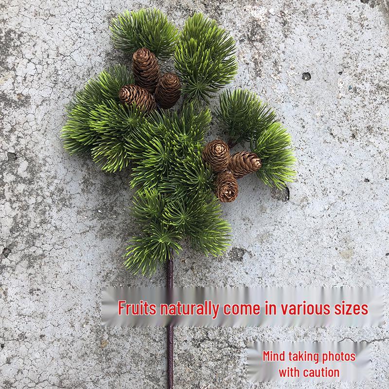 Ramură Artificială de Pin cu Frunze de Arțar și Accente de Chiparos