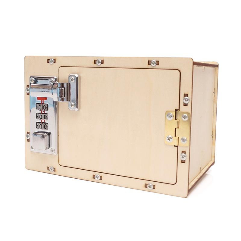 

Научный эксперимент Механический кодовый ящик Деревянные развивающие учебные пособия