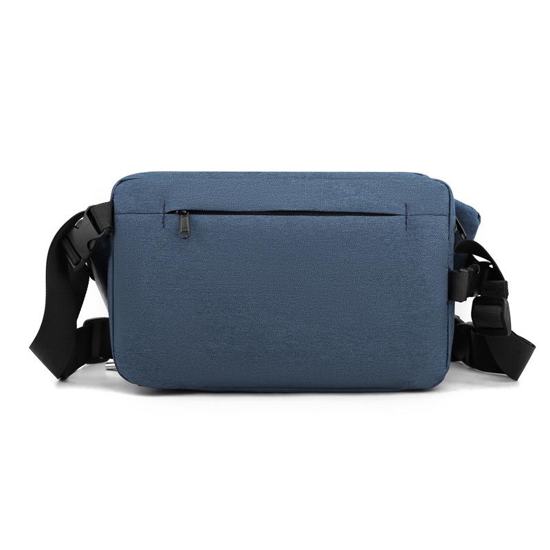 New Men's Crossbody Bag, Large Capacity Mailman Bag, Single Shoulder Men's Bag, Trendy Brand Chest Bag, Cycling Functional Bag