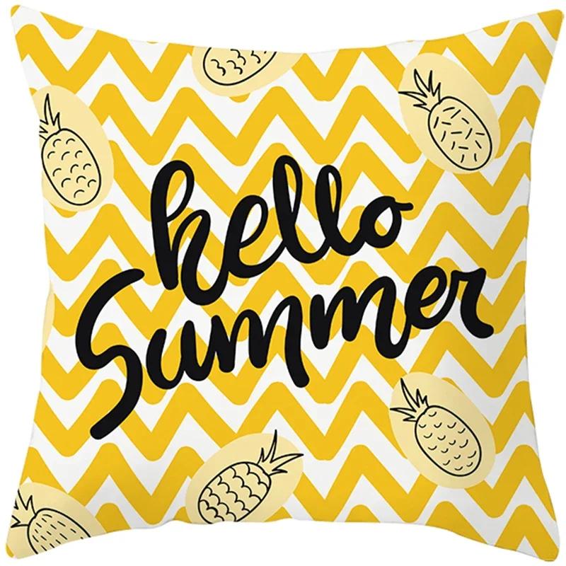 Summer Nordic Plant Pillow Case Tropical Style Cushion Cover Polyester  Pillow Cushion Covers Funda x