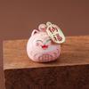 Kreatives Geschenk Glückskatze Schlüsselanhänger Glückskatze Daruma Glocken Anhänger Schlüsselanhänger
