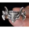 Vintage Gothic Steel Skull Mask Rings Punk Alloy Finger Rings Set for Men Women Creative Gothic Jewelry