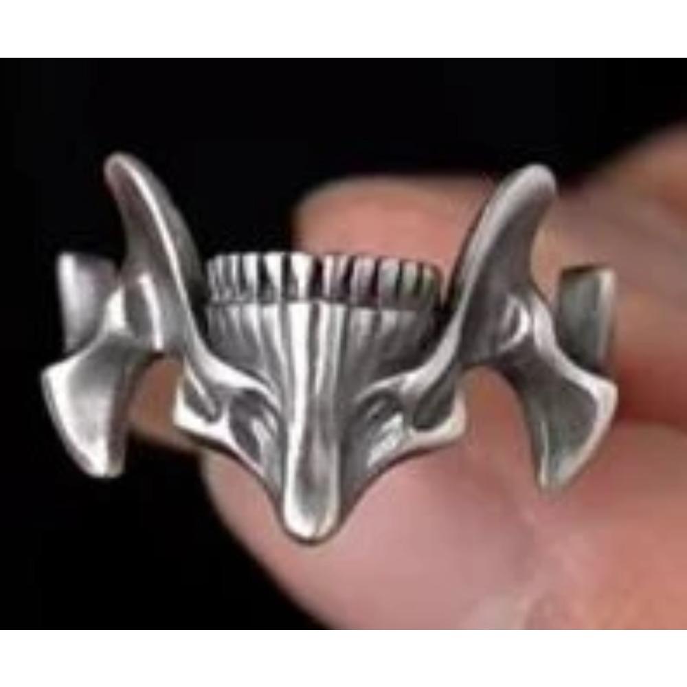 Vintage Gothic Steel Skull Mask Rings Punk Alloy Finger Rings Set for Men Women Creative Gothic Jewelry