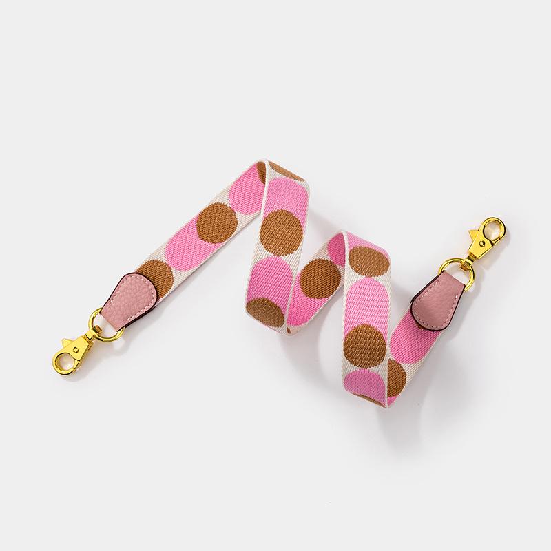 

Вдохновленная европейскими и американскими дизайнерами сумка женская в стиле Kelly и Evelyn с цветными блоками в горошек и плечевым ремнем 90cm x 2.5cm