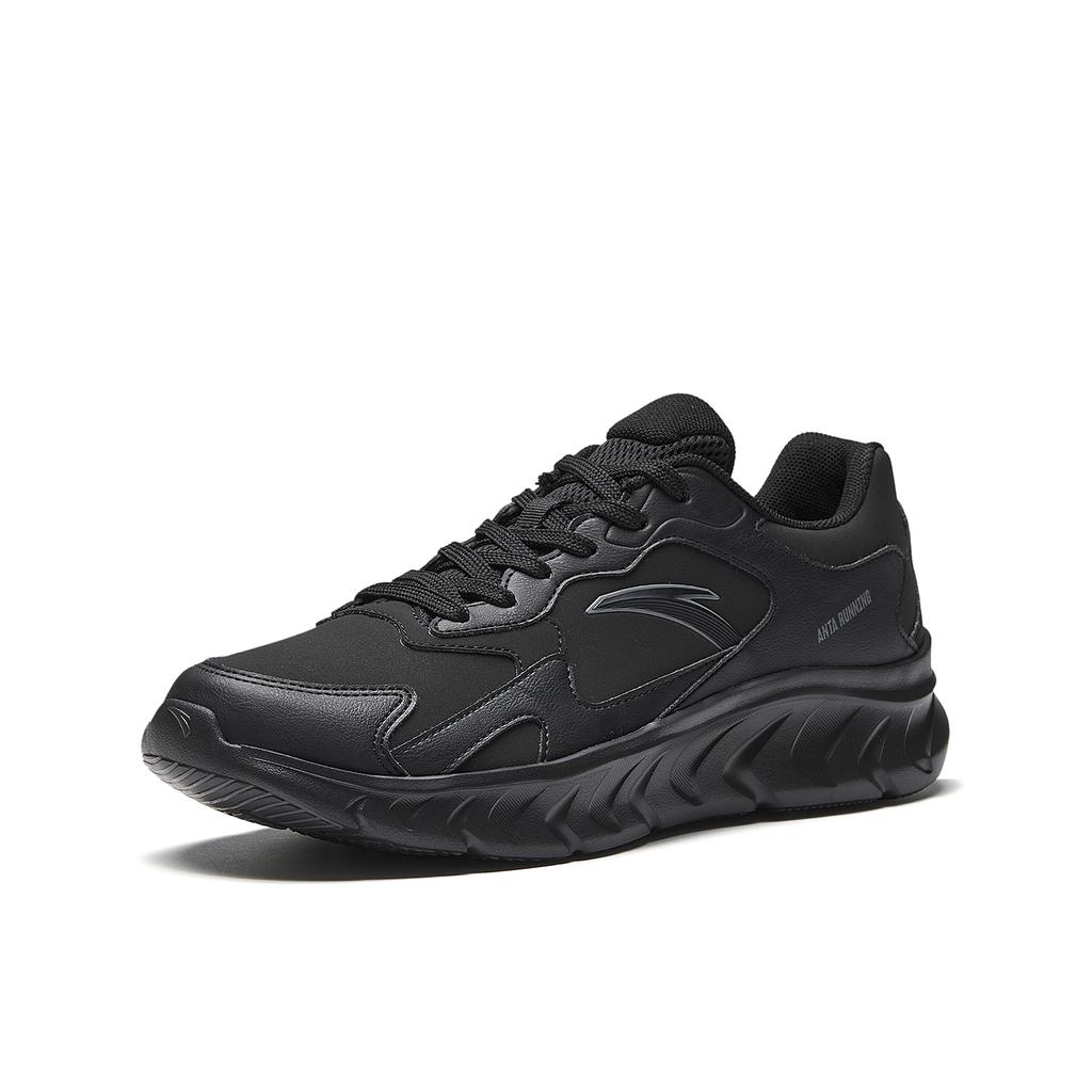 Anta Cushioning Waterproof Lightweight Low top Casual Running Shoes Men's Black 912545503-6