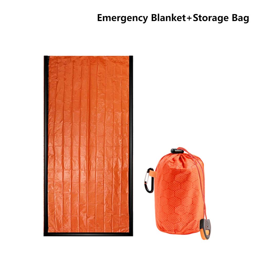 Thermischer Schlafsack Tragbare Schlafmatte Quilt PE Aluminiumfolie Warm Winddicht Wasserdicht Biwaksack für Camping Wandern Outdoor