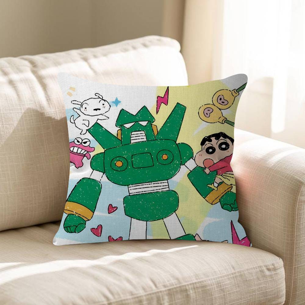 

Anime CCrayon SShinChan Cushion Cover Car Throw Pillow Case For Sofa Car Christmas Gift 30cmx30cm