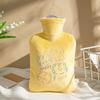 Hot Water Bottle, Water-Filled Warm Water Bag, Explosion-Proof, Large Size for Applying on the Stomach, Special for Girls during Their Period, Small