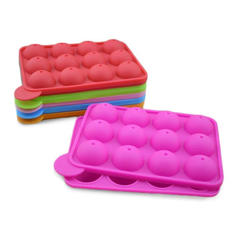 Silicone Mould 3d Lollipop Mold Heart Cake Maker Candy Bar Chocolate Mold Ice Cube Pastry Accessory