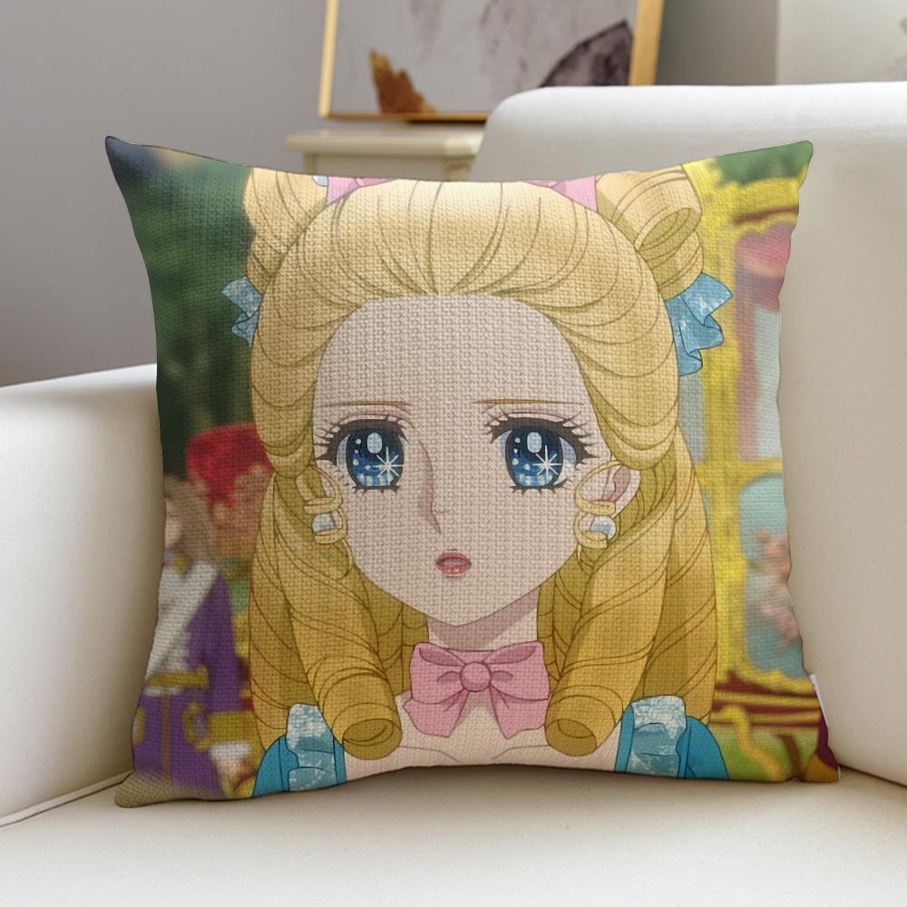

The RRose of VersaillesS Cushion Cover Breathable and skinfriendly linen pillowcase square removable and washable cushion 30X30cm
