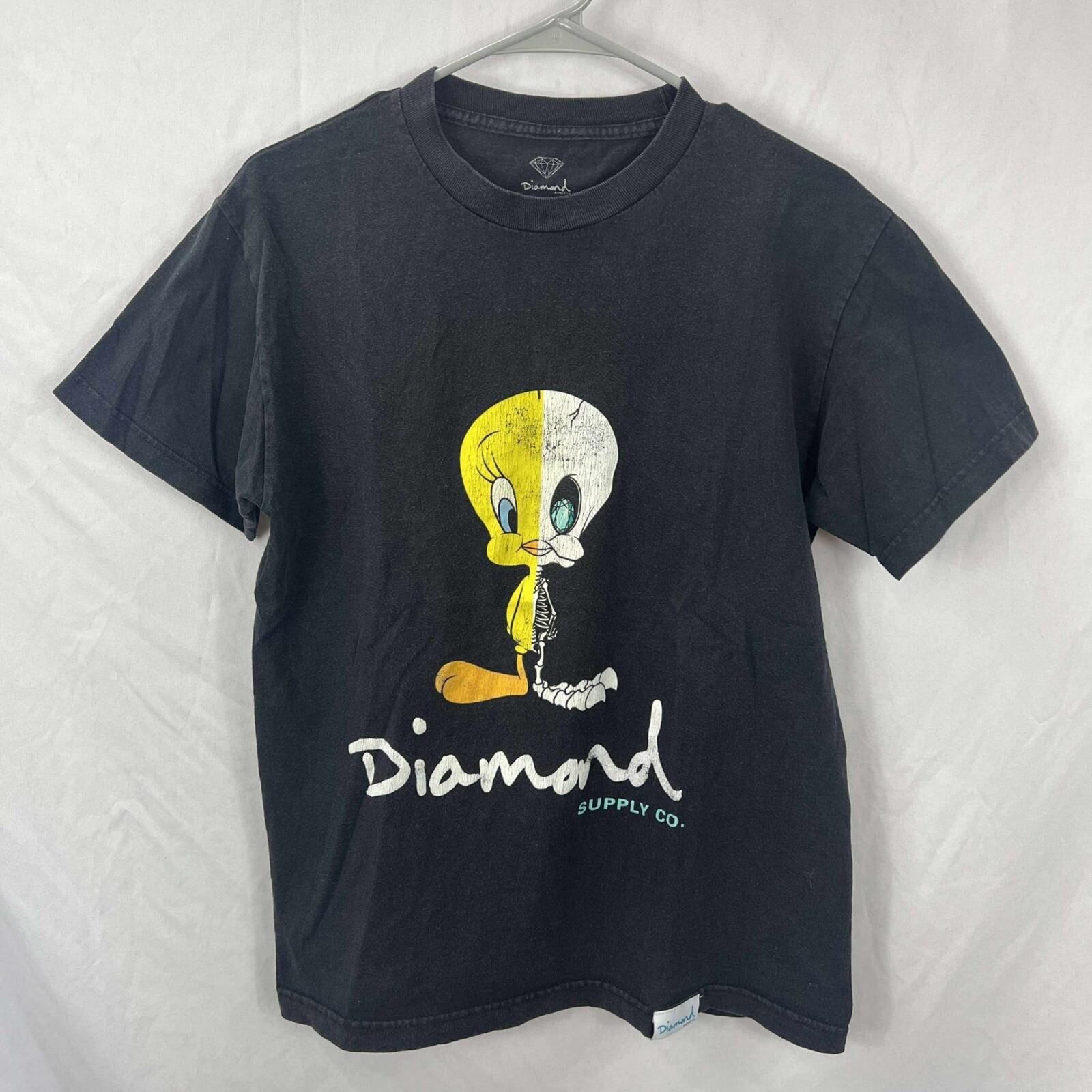 Diamond Supply Co. x Looney Tunes Tweety Graphic Print T-Shirt M XL