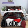 River Plate Football Club Pattern Bedding Home Decoration Birthday Gift (1 * duvet cover + 2 * pillowcase, without core)