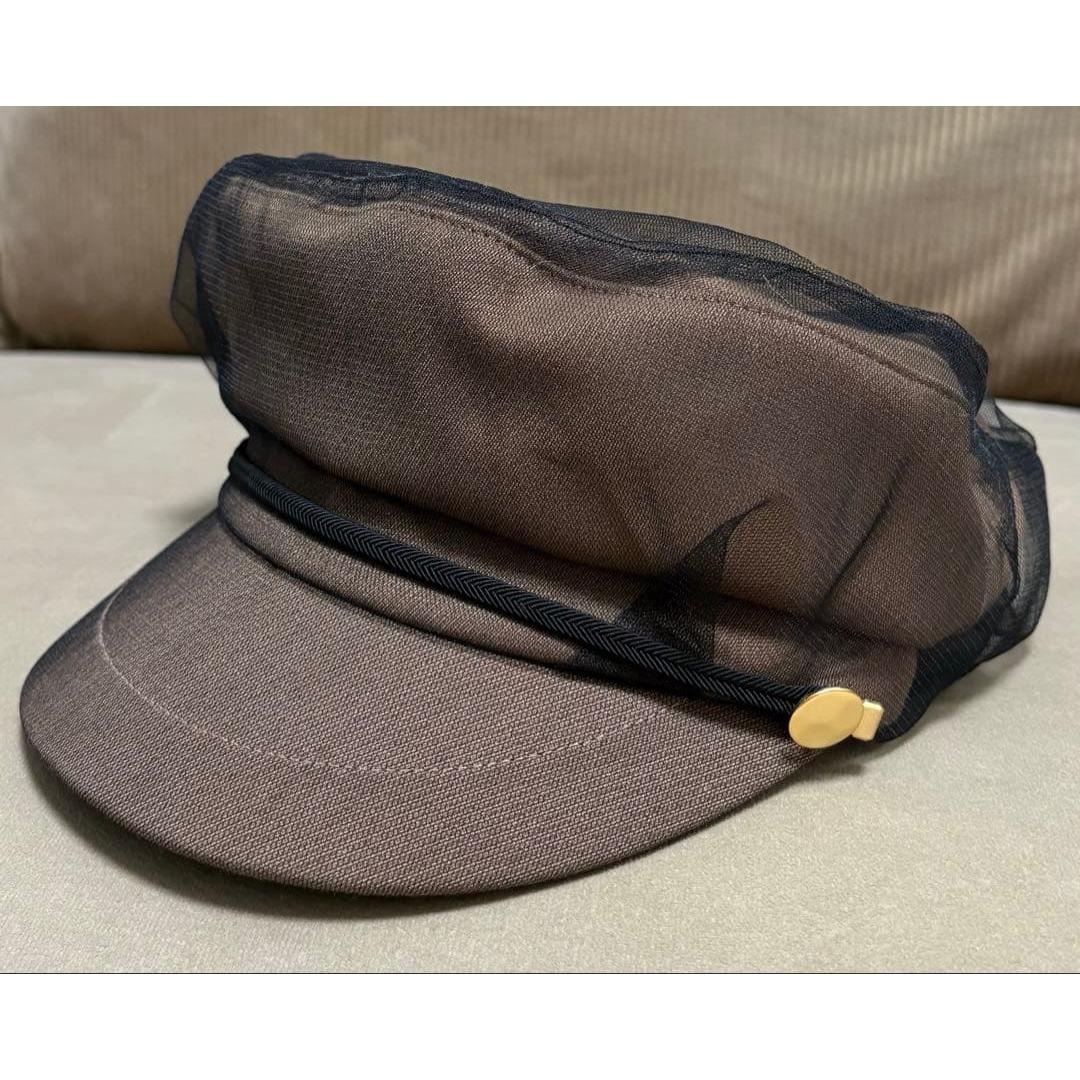 Used CA4LA M CHIC Casquette with tulle Brown
