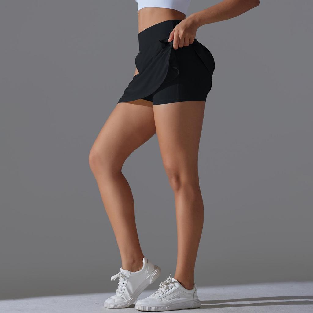 New Style Two-Piece Nude Slimming Pocket Tennis & Yoga Skort - Sun Protection & Cool Feel