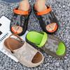 Fashion Summer Men Sandals Thick Soled Outdoor Anti Slip Shoes Soft EVA Dry Wedge Platform Garden Shoes Beach Sandals Home Slippers Men