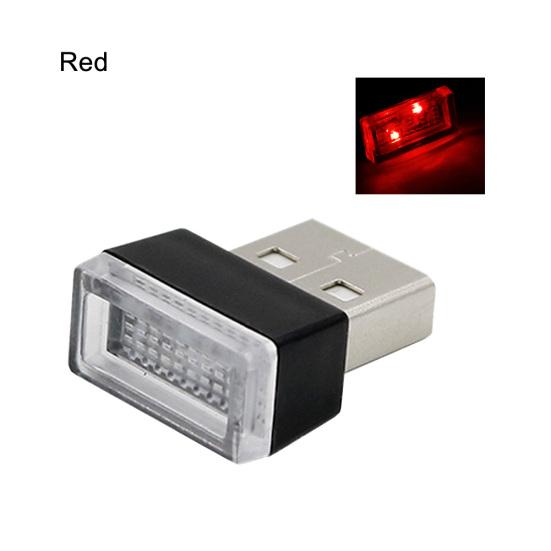 Mini USB LED Bil Hjemmekino Auto Interiørlys Neon Atmosfære Ambient Lampe