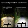 Lumière Avant Vélo de Route Montagne Grands Lumens Lampe de Cyclisme Télécommandée Intelligente Cordon de Suspension Contrôle Intelligent Phare de Vélo