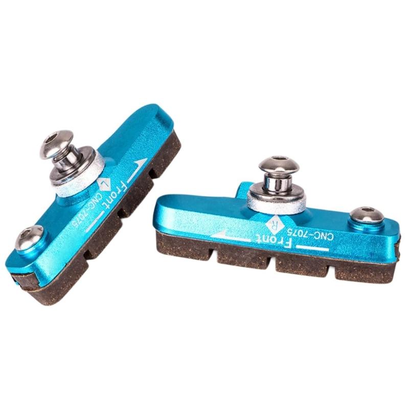 1Pair Road Bike Brake Pad Professional Caliper Brake Pad Replacement Road Bike C Caliper Brake Pad Easy to Install синий