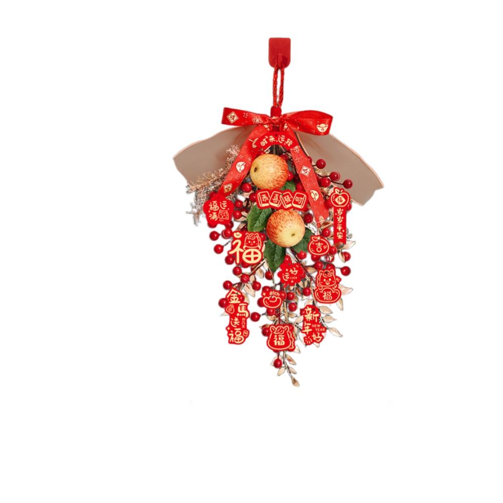 Door Hanging Decoration for Chinese New Year 2026 Horse Year Featuring Classic Cloth and Plastic Materials with Symbolic Motifs