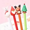 Kawaii Creative Cartoon Gel Pen 0.5mm Black Santa Claus Christmas Gift Series Neutral Student Stationery Office Signature Pens
