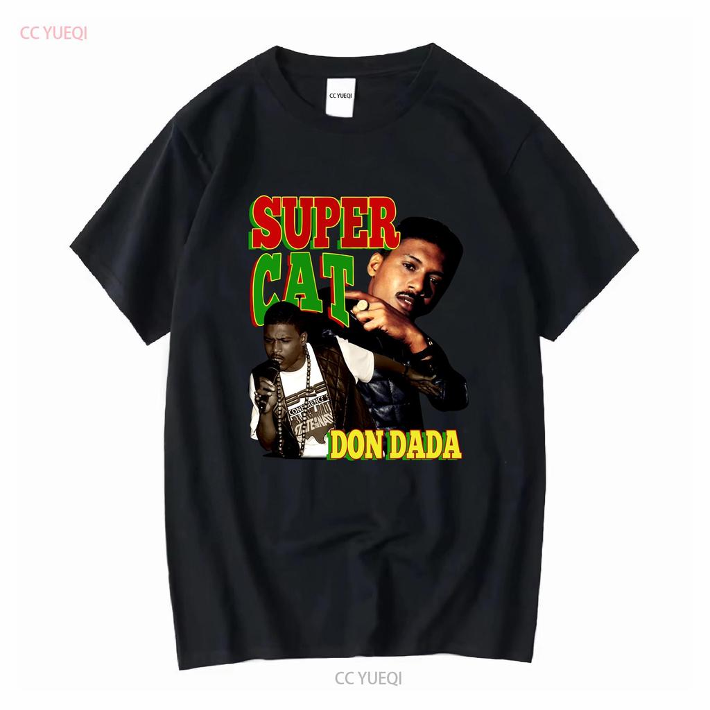 Super Cat Don Dada T-Shirt 90er Hip Hop Dancehall Reggae Dub Ska Plattenlabel Jamaika Studio One lange oder kurze Ärmel Vintage