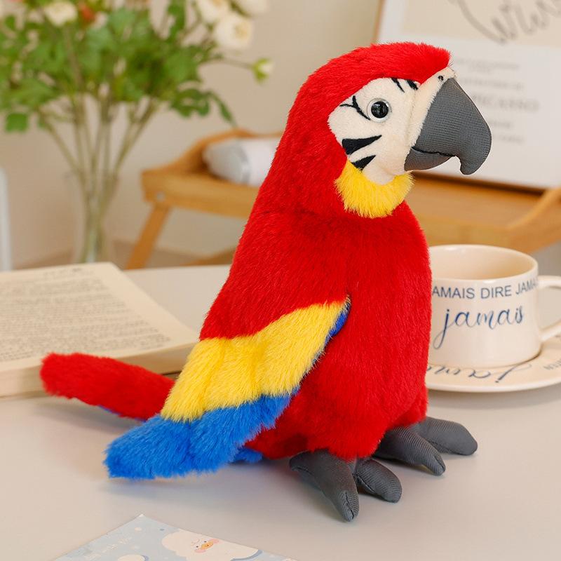 Simulation Parrot Doll Plush Toy Doll Bird Bird Ragdoll Zoo Souvenir Macaw