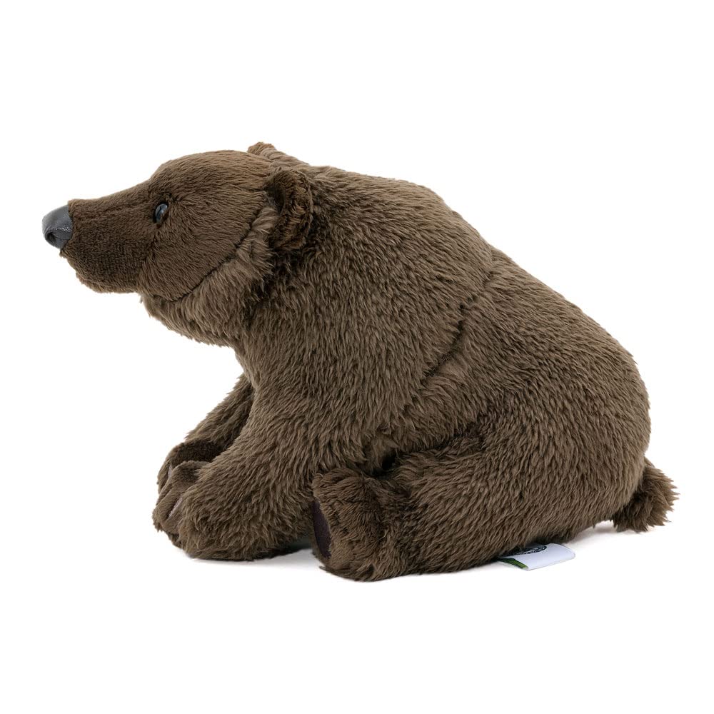 Carolata Brown Bear Plush Toy Realistic Stuffed Bear Animal Toy Doll Gift Present Birthday Christmas Present (Sitting Series/Soft Touch) (Twice