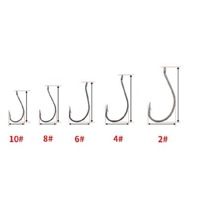 50Pcs Barbed Fishings Hook Eyed Fishes Hook Rustproof Carp Fishings Hook