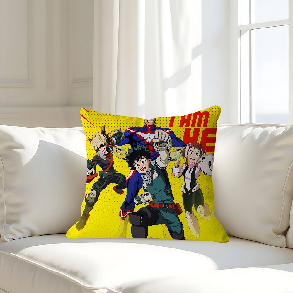 My Hero A-Academia Kissenbezug Abnehmbarer Waschbarer Kissenbezug – Ganzjahresweichleinen
