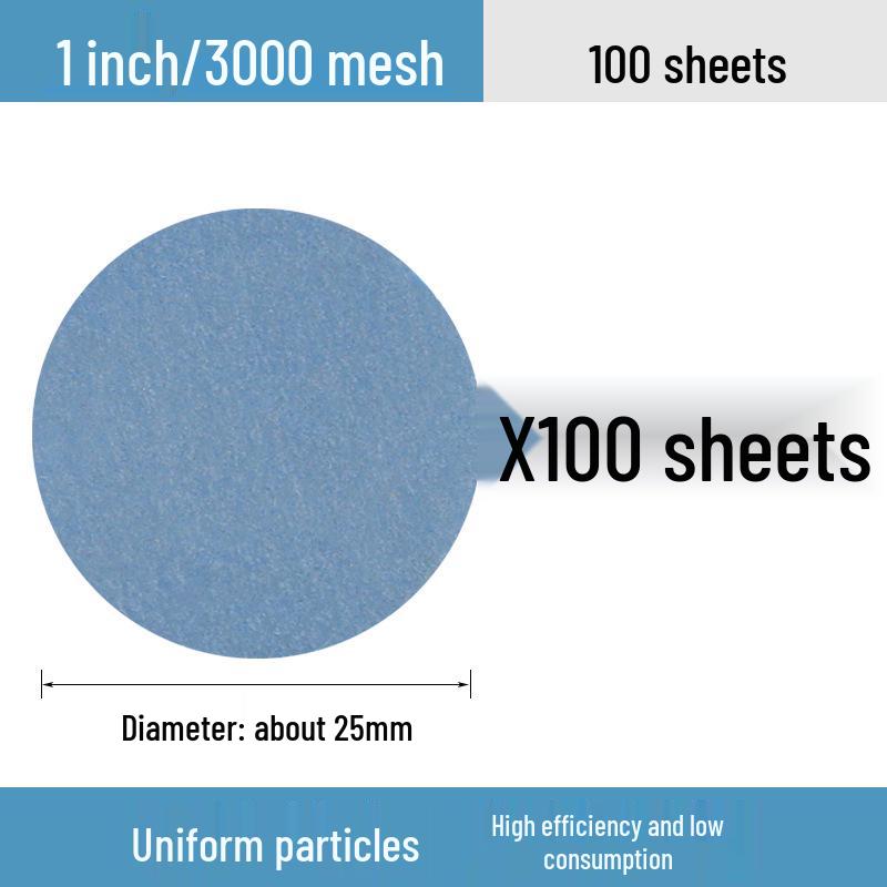 One-Inch Flocked Sandpaper Grinding & Polishing Disc for Small Electric Grinders