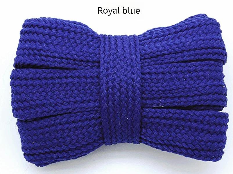 2CM Width Fat Shoe Laces - Cotton Rope Flat Thick Wide Shoelaces for Sneakers - Unisex 100/120/140/160CM Shoes Accessories