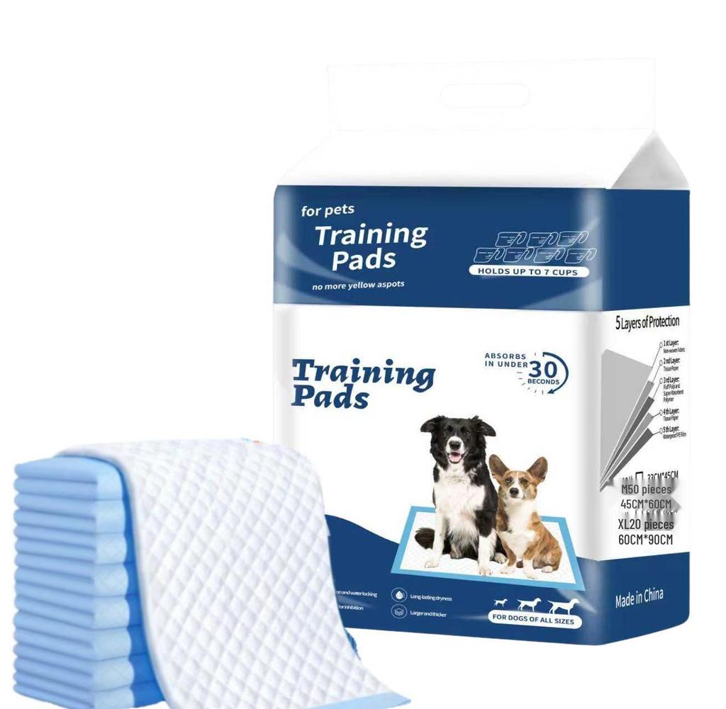 Disposable Pet Training Pee Pads - Urine Protection and Cleaning Supplies