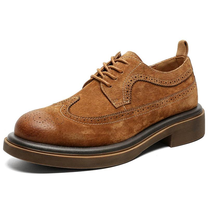 Men's Formal shoes Business leather shoes Luxury Men's Brogue Dress Shoes Carved handmade shoes high quality Wedding footwear