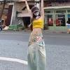 Wide Waistband Women's Paired Jeans Triangular Scarf Belt Bohemian Ethnic Style Decorative Skirt Waist Cinching Fart Curtain